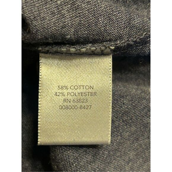 CJ Banks 1X Shirt Top Navy Blue Back V Lace Up Short Sleeve nwt (0762) - Picture 5 of 5